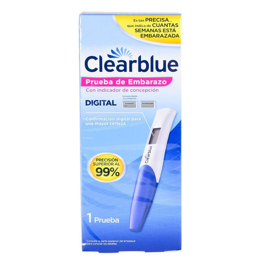 Clearblue Prueba De Embarazo Digital con 1 pieza.