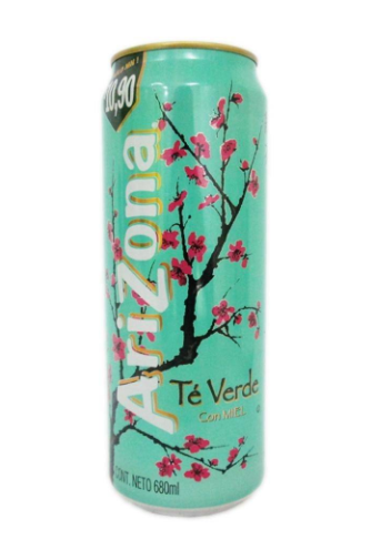 Arizona Té Verde 680ml: Refresca tu día con naturalidad revitalizante.