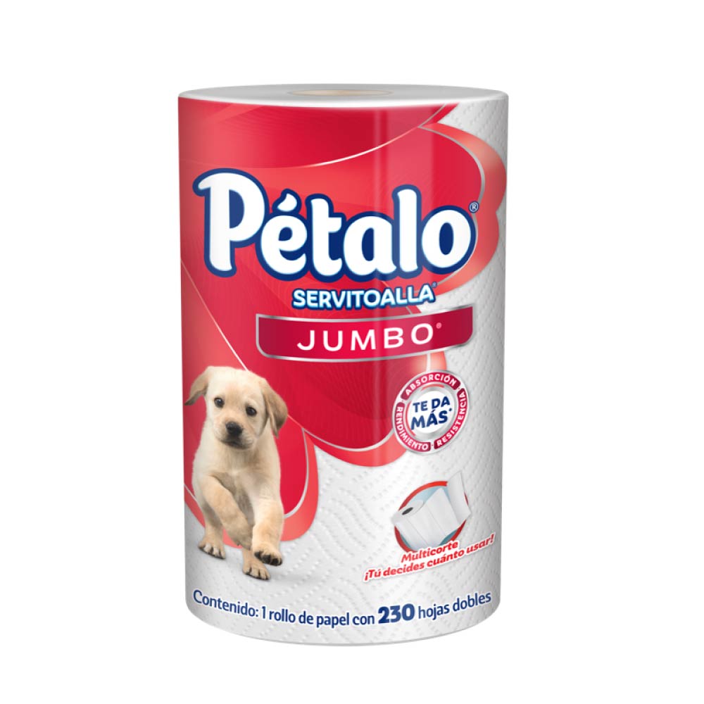 Petalo Servitoalla Jumbo C230 hojas: Absorción y suavidad en cada hoja.