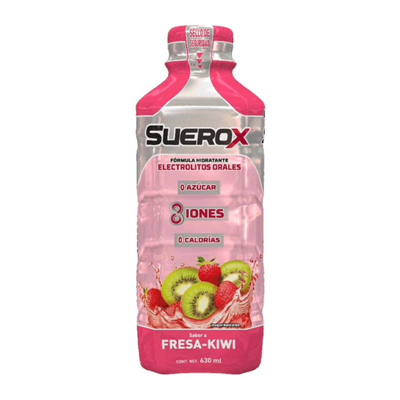 Suerox 8Iones Fresa-Kiwi 630ml: Energía vibrante con sabor refrescante!