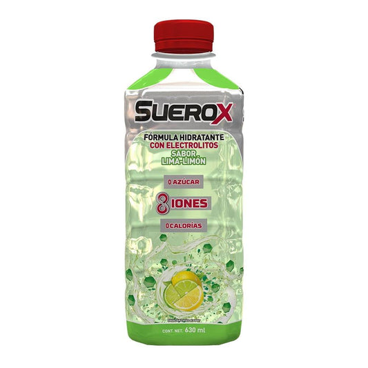 Suerox 8Iones Lima-Limón 630ml: Revitaliza con sabor refrescante!