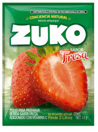 Zuko Fresa 13gr: El toque dulce que transforma tu agua en una deliciosa experiencia.